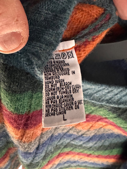 Maglione United Colors of Benetton Pure Shetland multicolor Made in Italy -  L