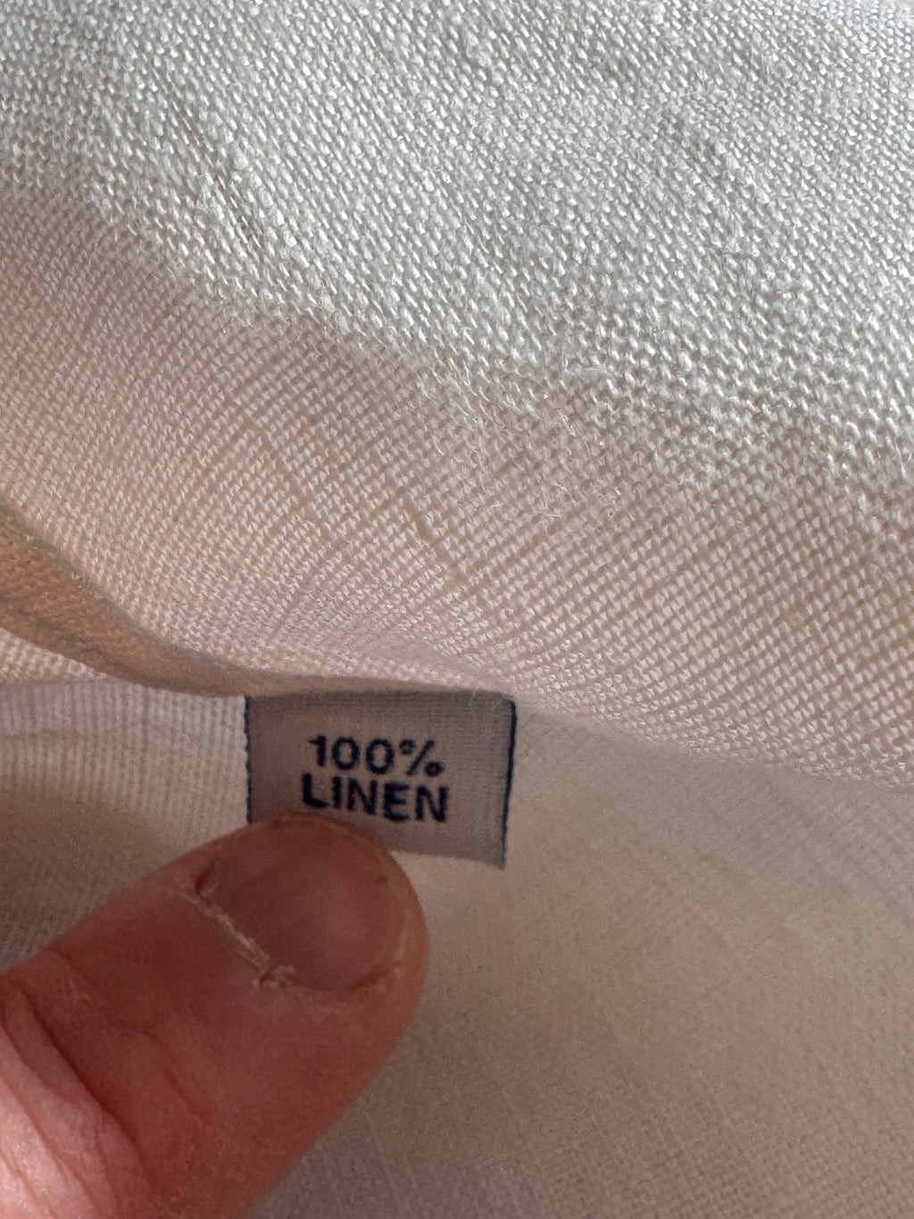 Camicia Barbour uomo XL in lino 100% bianca Made in Portugal — foto 10