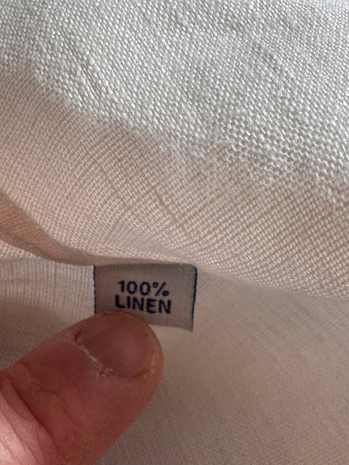 Camicia Barbour uomo XL in lino 100% bianca Made in Portugal — foto 10