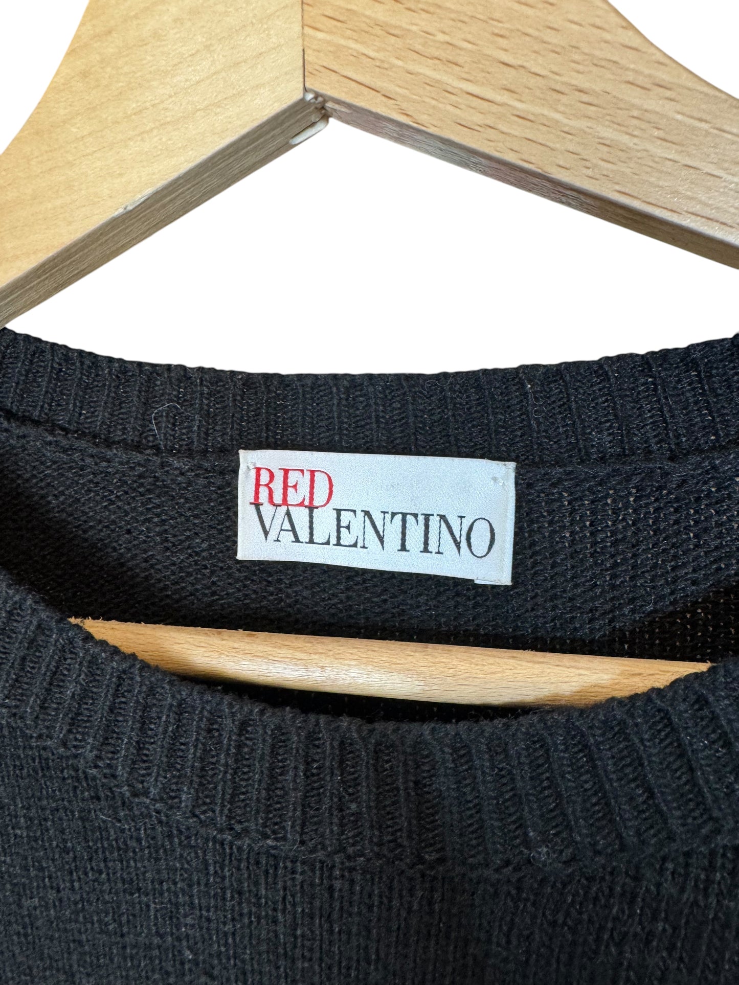 RED VALENTINO - Maglione in Lana con Motivo Ricamato di (L)