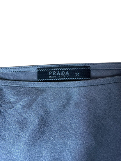 Prada gonna in seta con ricamo (L)