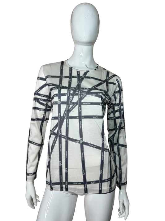Hermès t-shirt vintage a maniche lunghe (M)