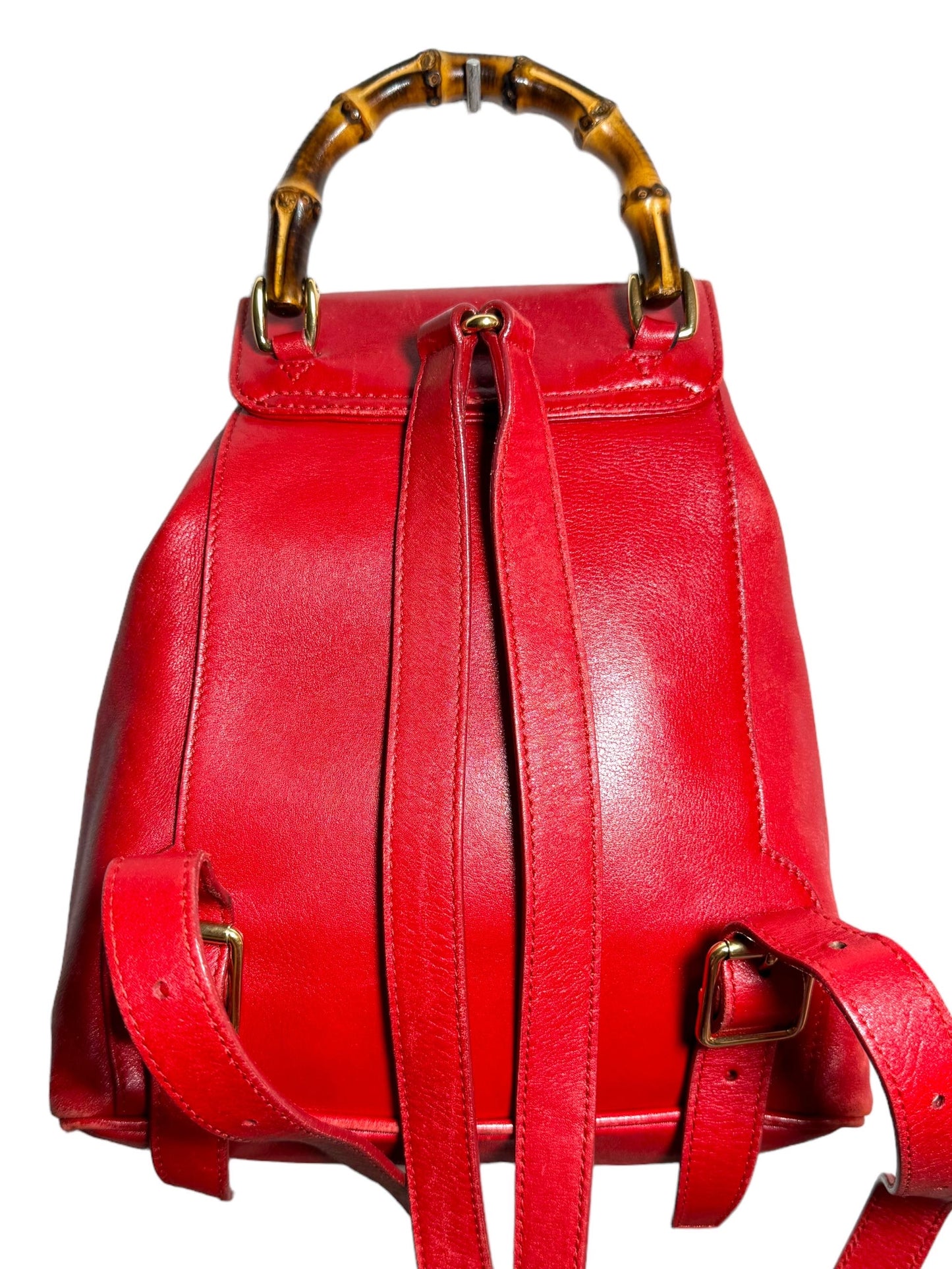 Gucci zaino in pelle bamboo