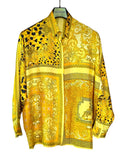 Camicia donna vintage Istante di Gianni Versace – Stampa barocca animalier