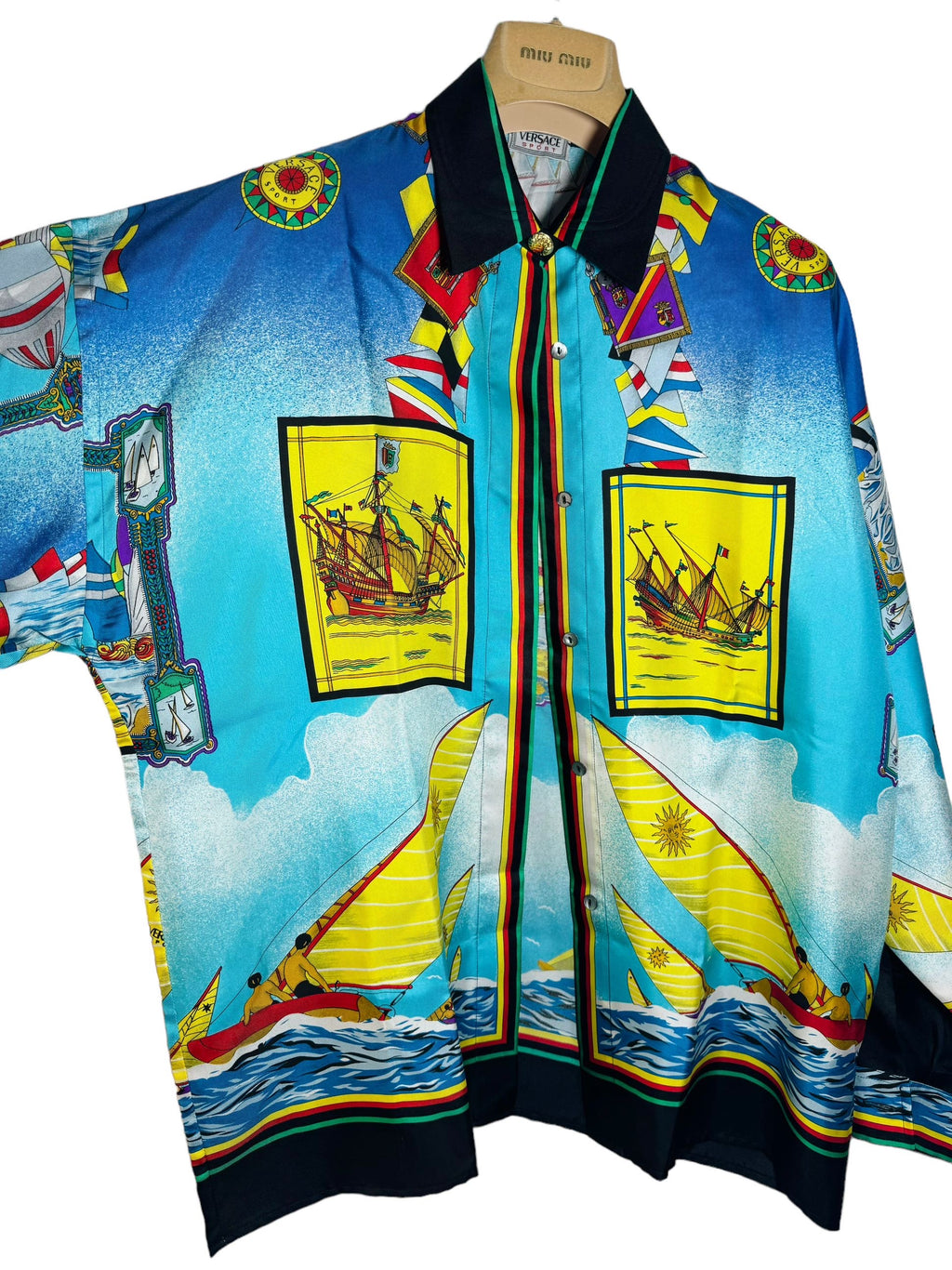 Versace sport camicia vintage in seta — foto 13