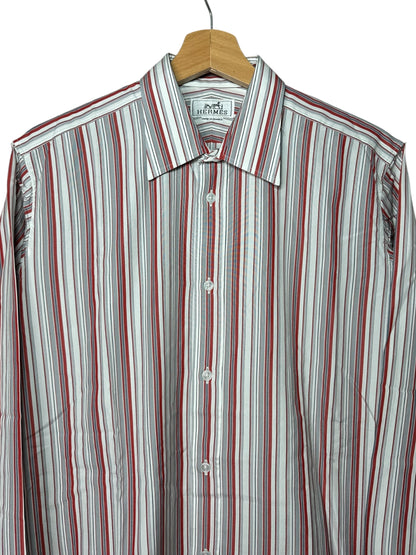 Hermès camicia maschile a righe (M)