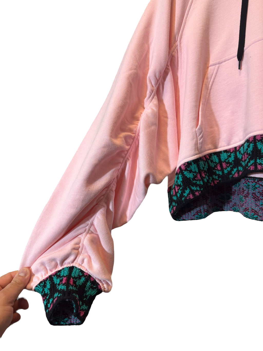Felpa Prada Donna Rosa con Cappuccio e Mini Pochette — foto 4