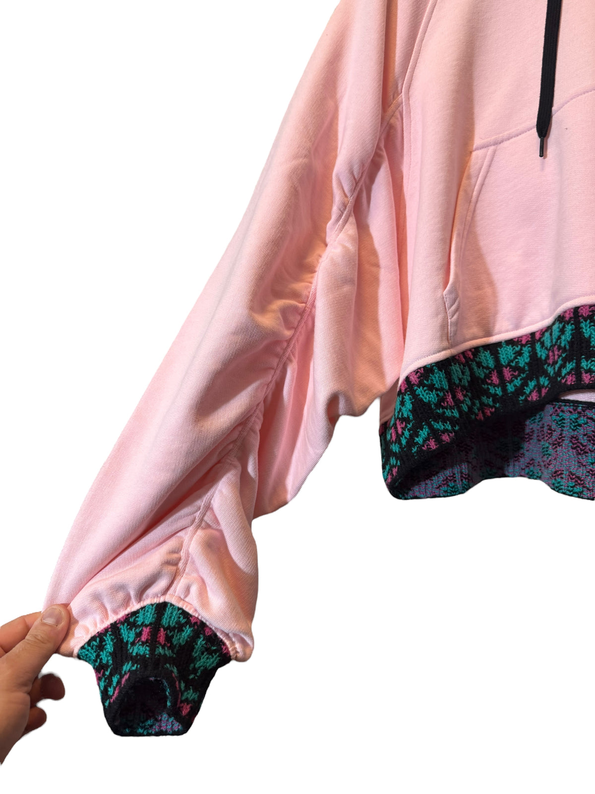 Felpa Prada Donna Rosa con Cappuccio e Mini Pochette — foto 4