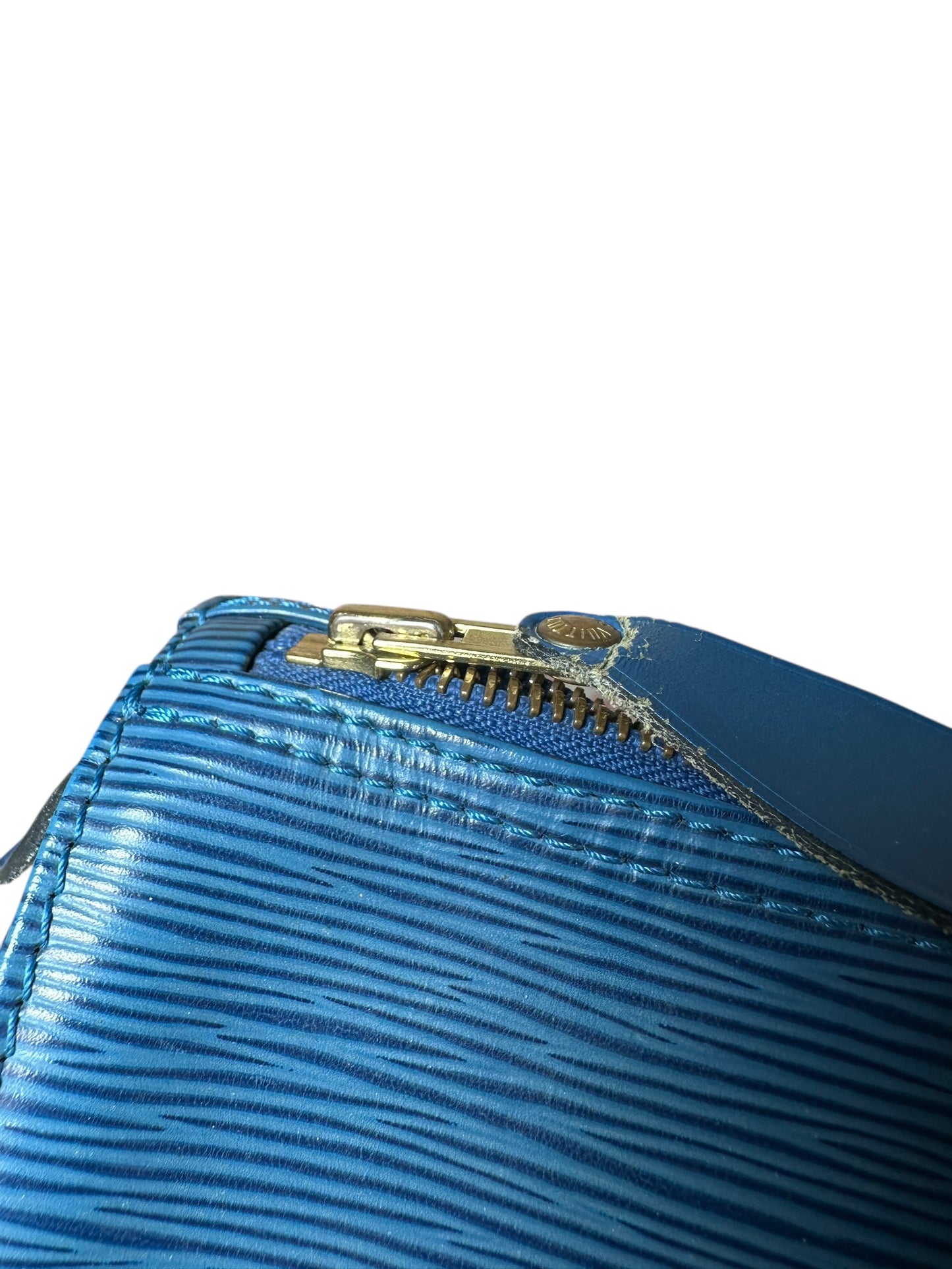 Louis Vuitton borsa speedy in pelle epi blu