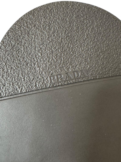 Prada mocassini in Pelle Spazzolata Nera Uomo - Taglia 9.5 UK (43,5 EU)
