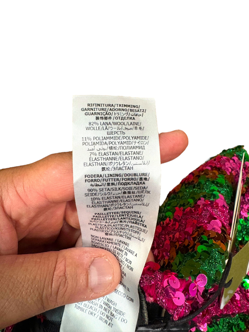 Gucci pantaloni donna S a righe paillettes rosa/verde - Made in Italy — foto 10