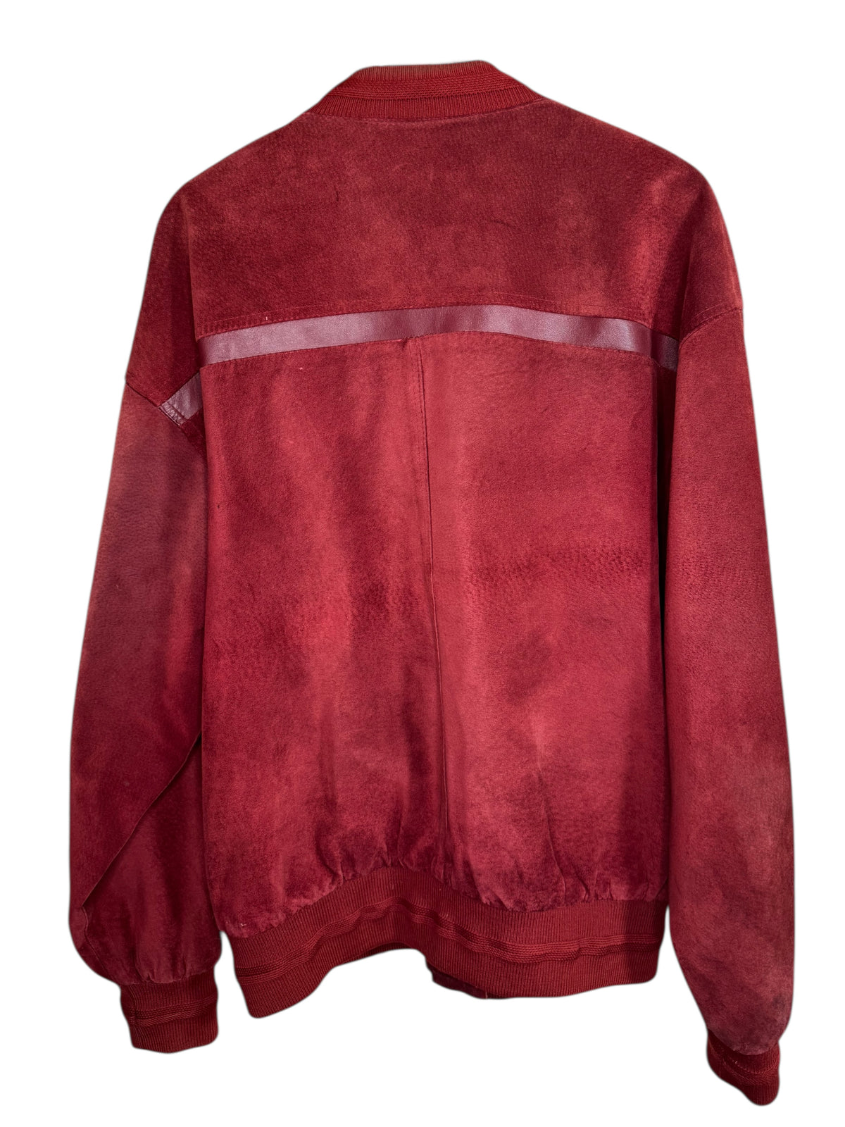 Giacca vintage Eclipse velluto bordeaux pelle inserti ricamo Made in Spain — foto 2