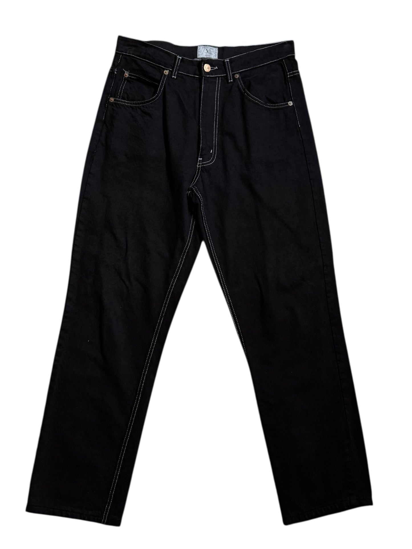Jeans Valentino Jeans neri vintage Made in Italy uomo