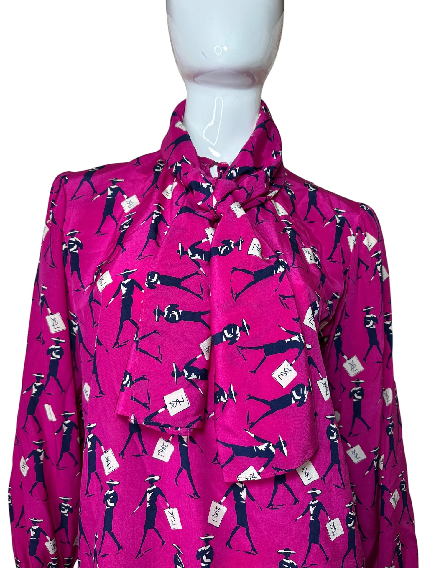 Yves Saint Laurent camicia vintage in seta — foto 3