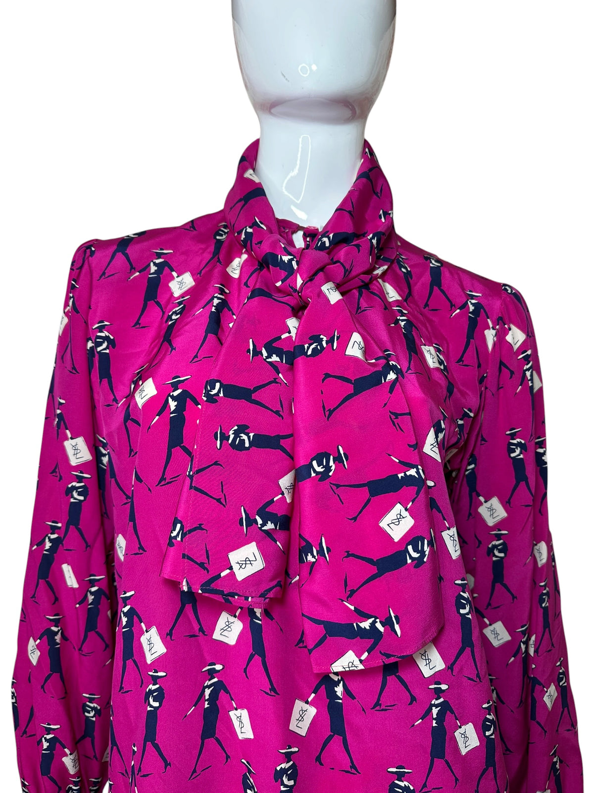 Yves Saint Laurent camicia vintage in seta — foto 3