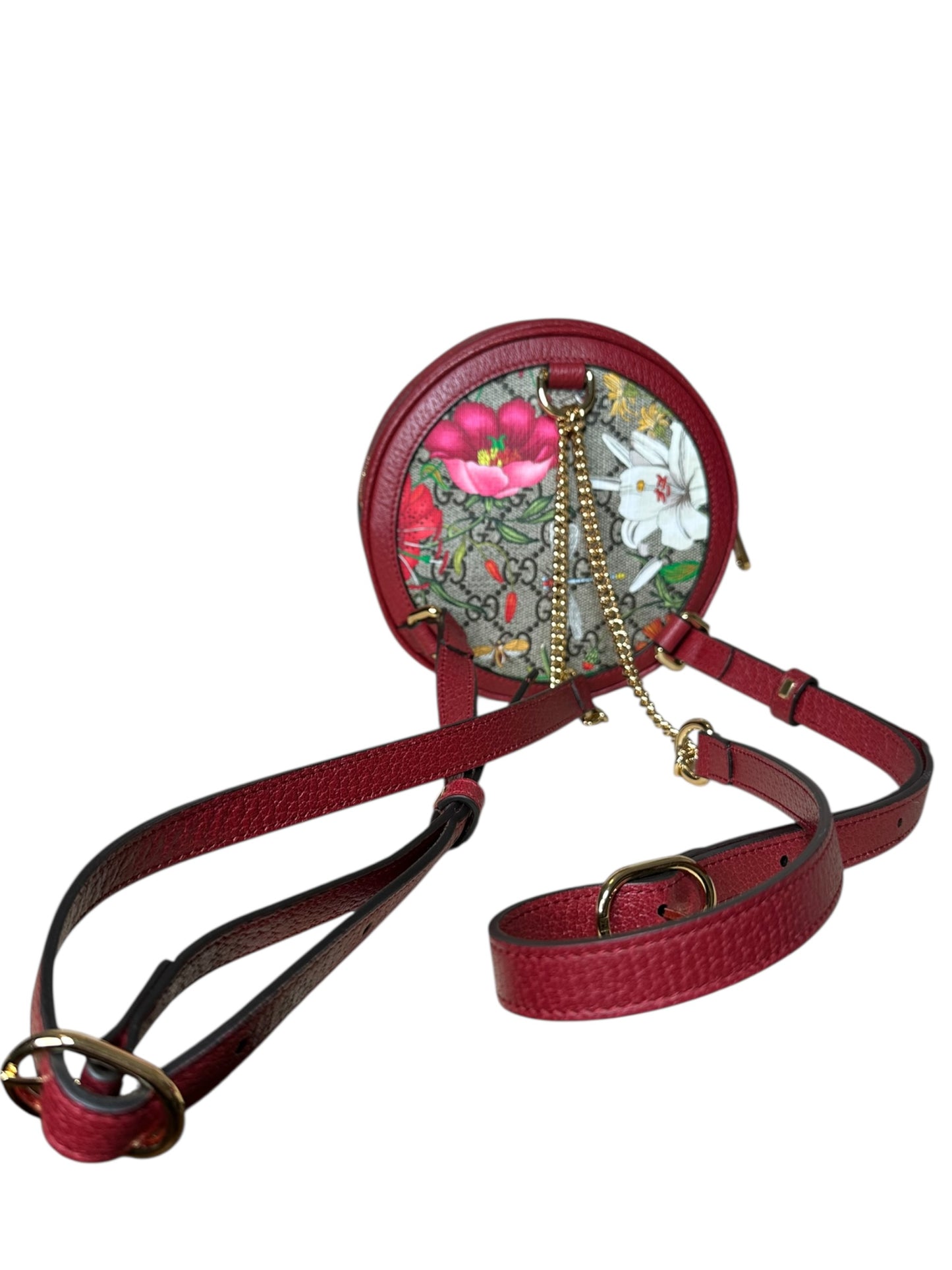 Gucci borsa rotonda in pelle