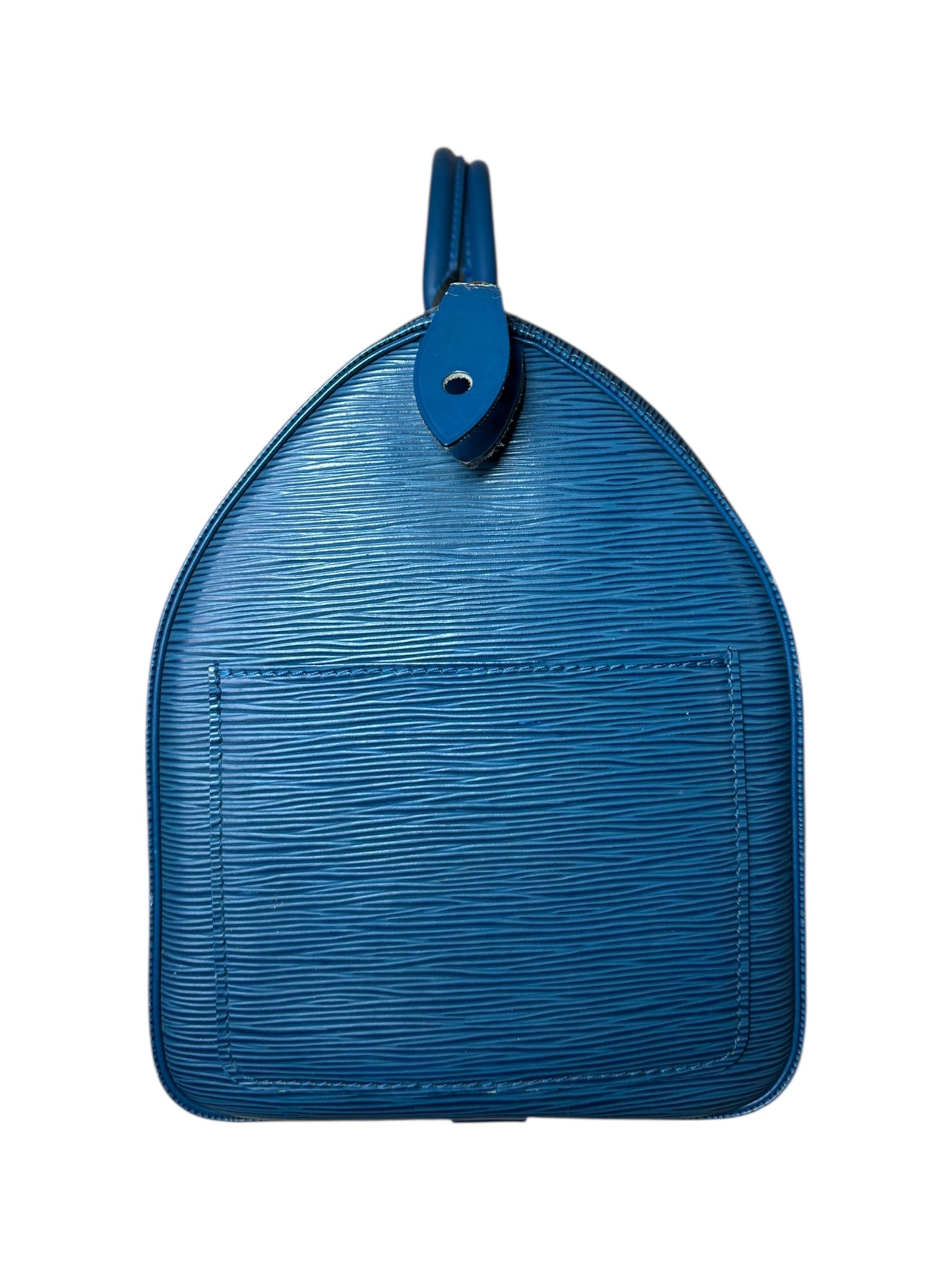 Louis Vuitton borsa speedy in pelle epi blu