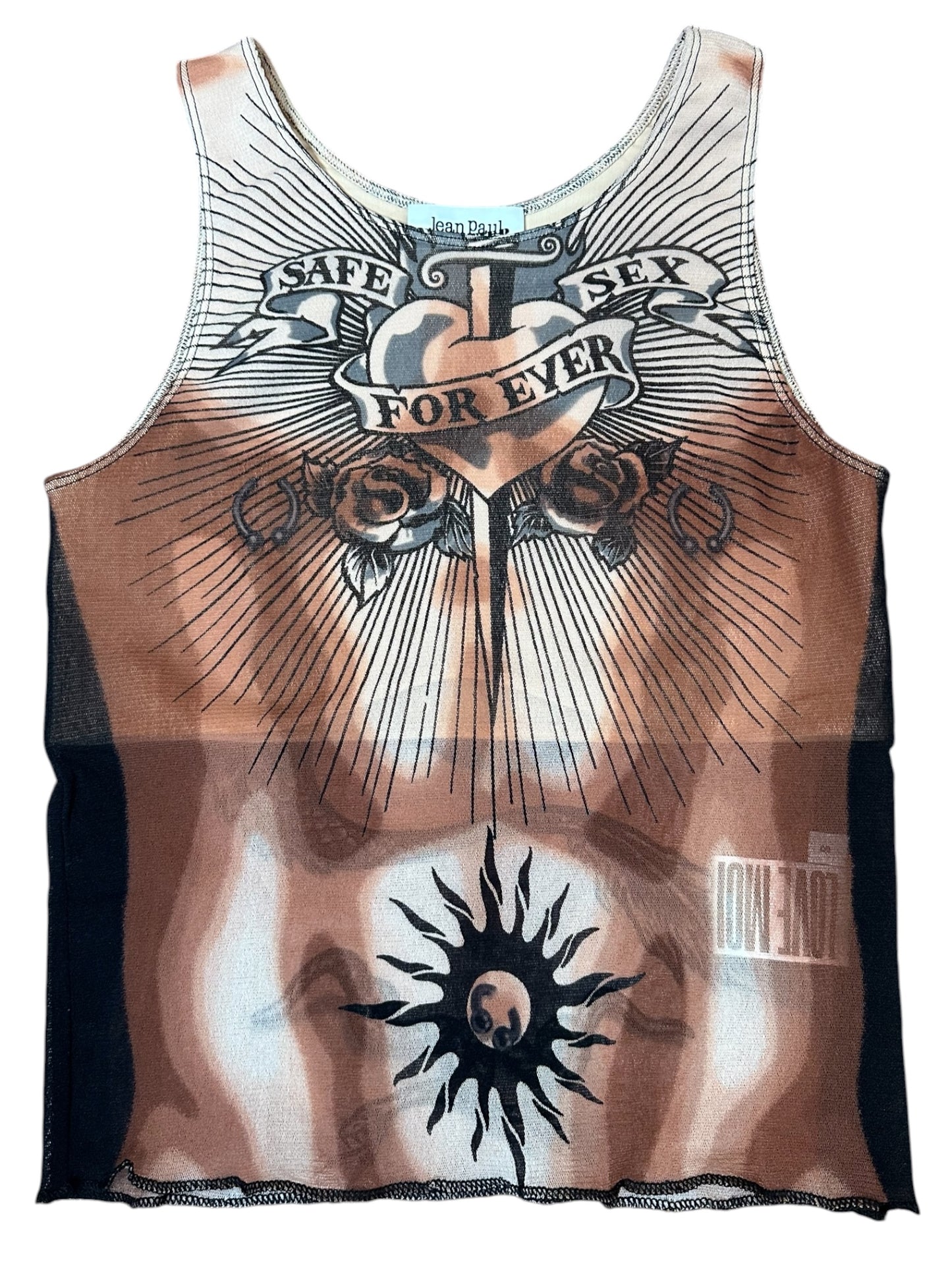 Jean Paul Gaultier tank top stampato (S)