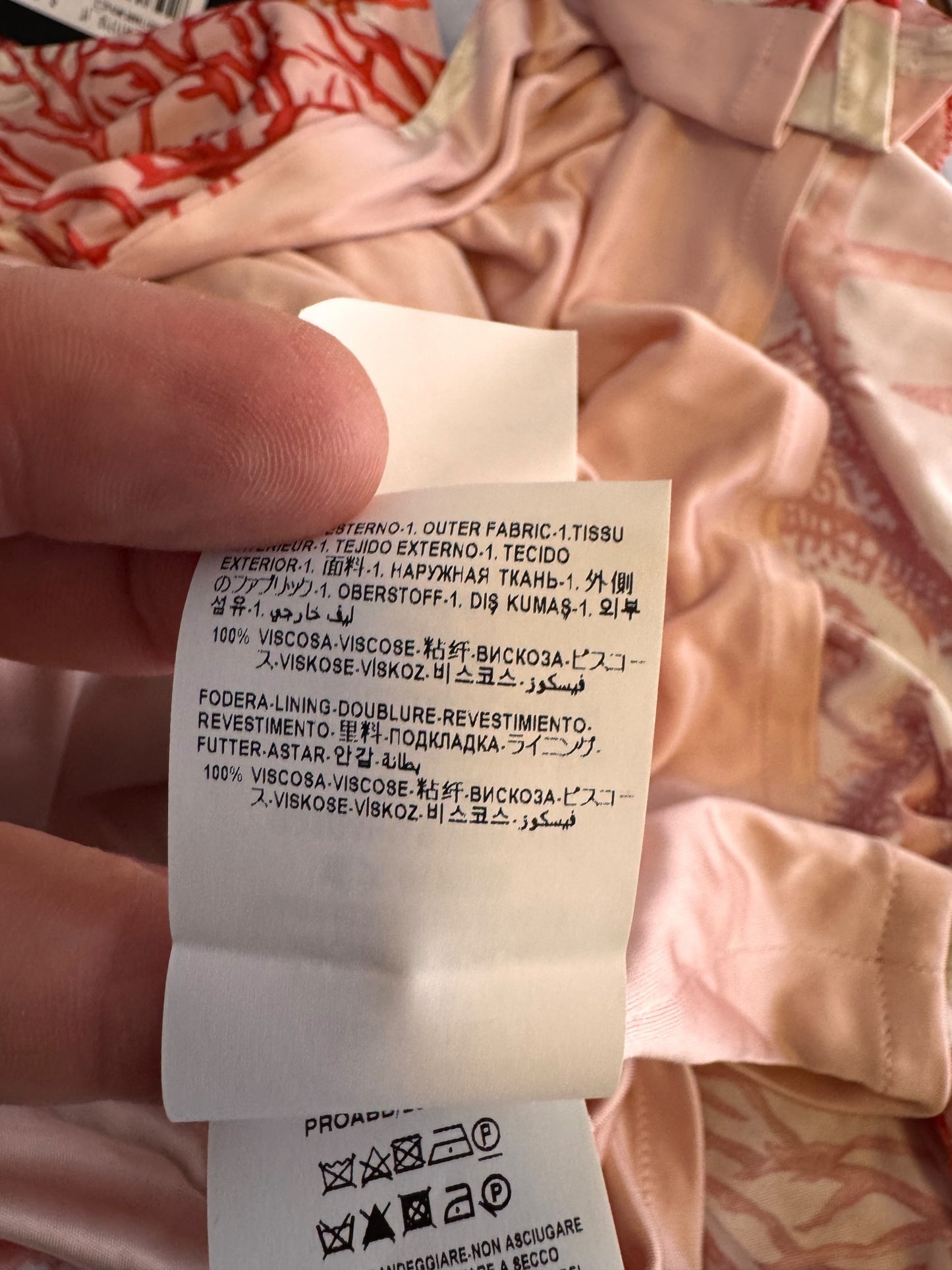 Gonna Versace stampa marina con Medusa gioiello – TG 38 IT