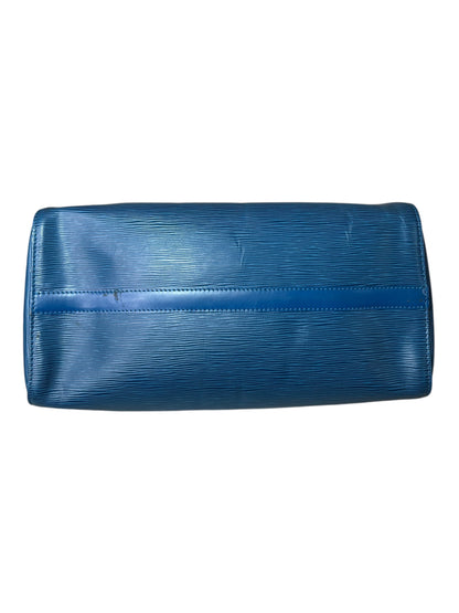 Louis Vuitton borsa speedy in pelle epi blu