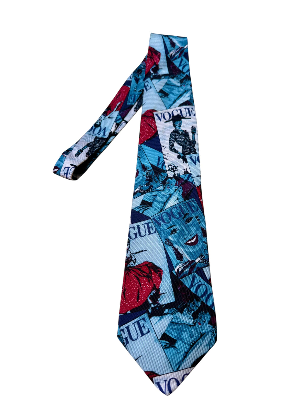Cravatta Gianni Versace vintage stampa Vogue