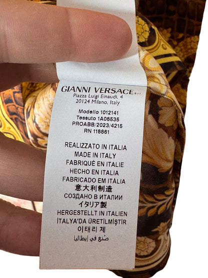 Camicia Versace seta Barocco Made in Italy - TG 48