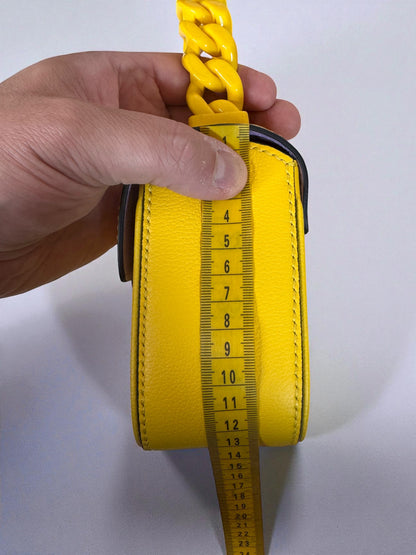 Versace La Medusa Mini Bag Gialla in Pelle