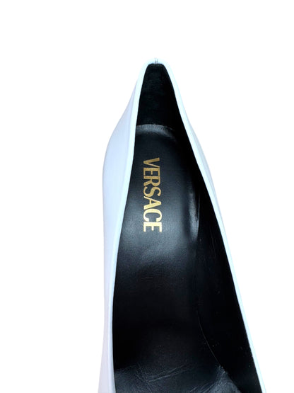 Décolleté Versace Medusa in Pelle Bianca – Tacco Alto – Iconico