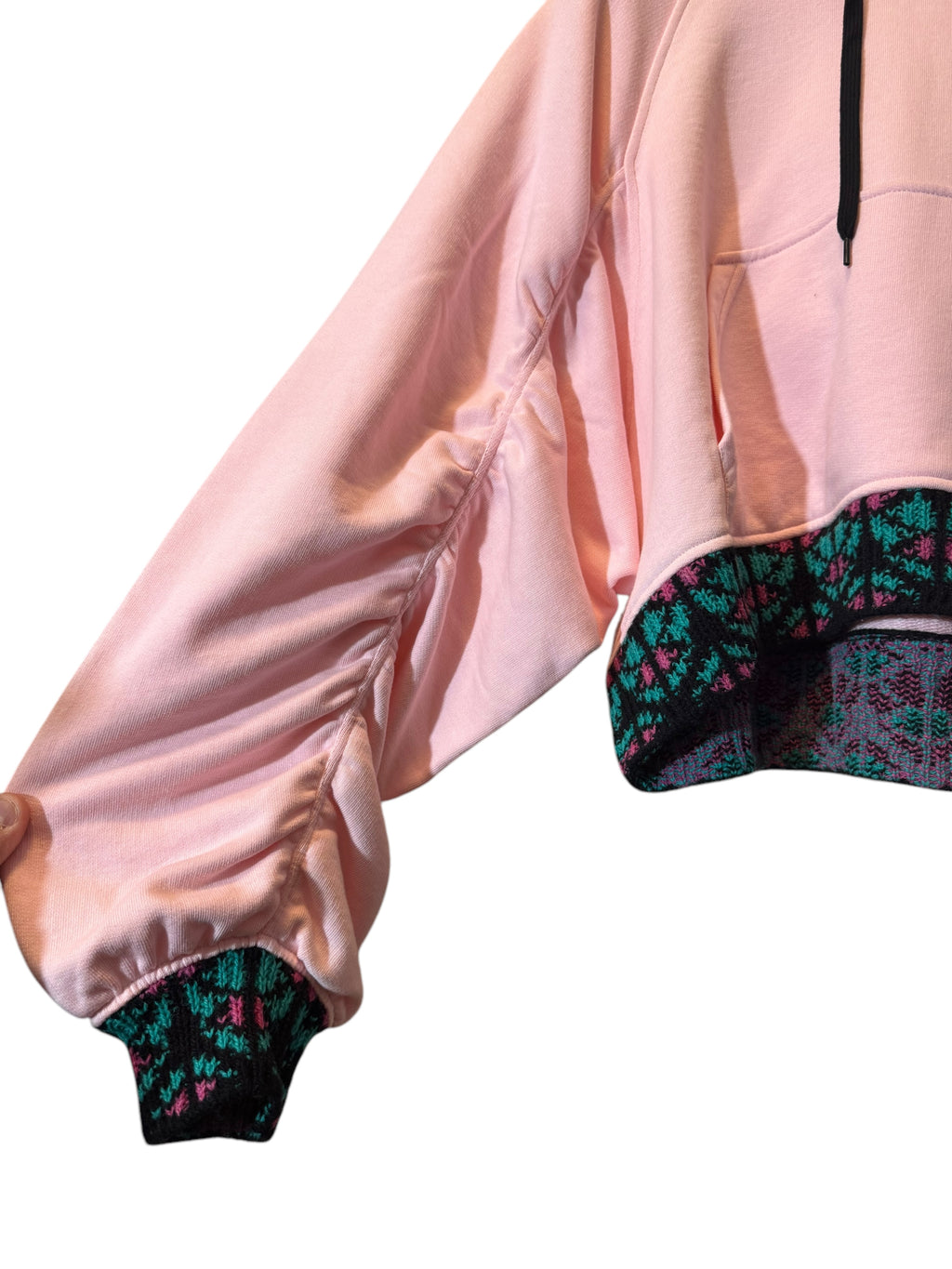 Felpa Prada Donna Rosa con Cappuccio e Mini Pochette — foto 13