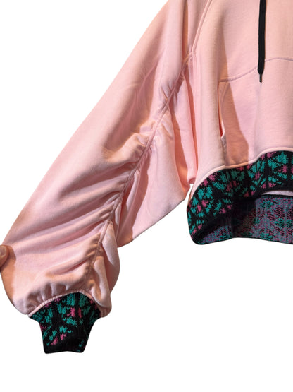 Felpa Prada Donna Rosa con Cappuccio e Mini Pochette – Taglia L