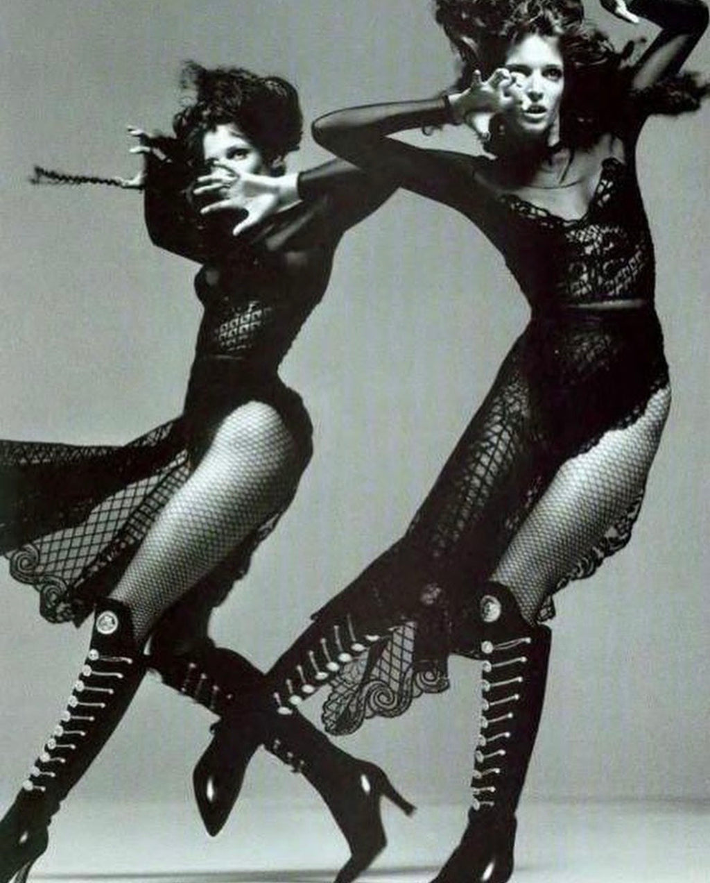 Stivali Gianni Versace Couture FW 1993 Medusa Leather Boots 38.5 Vintage — foto 2