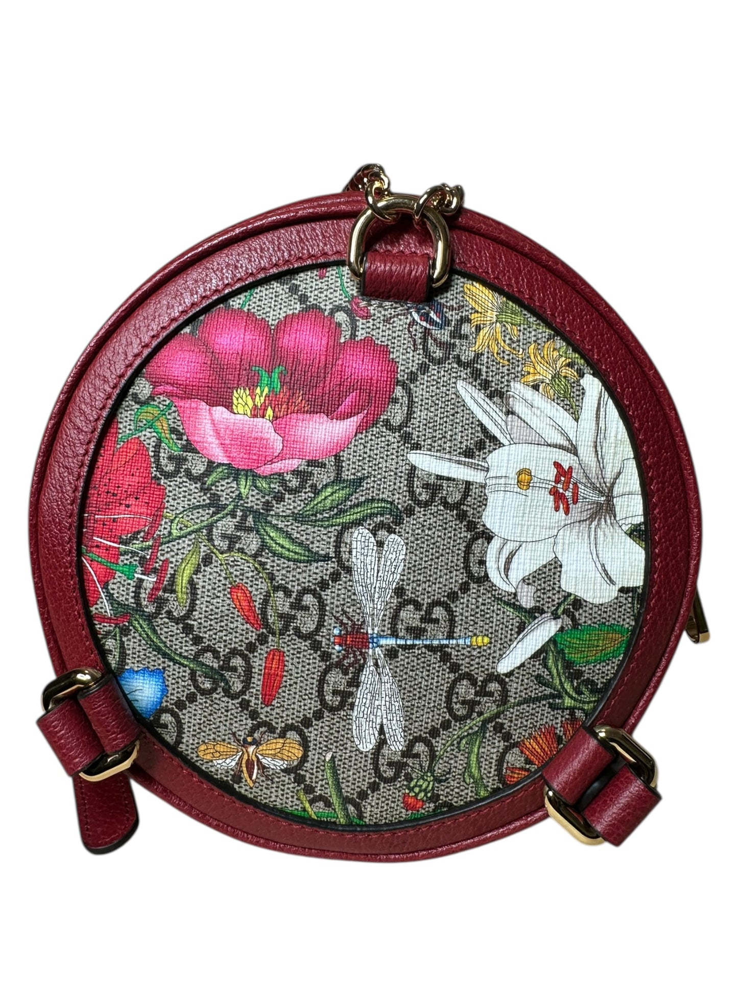 Gucci borsa rotonda in pelle