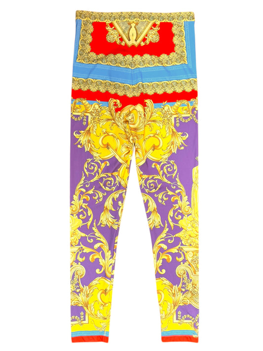 Leggings Versace stampa Barocco multicolor – Taglia IT 42