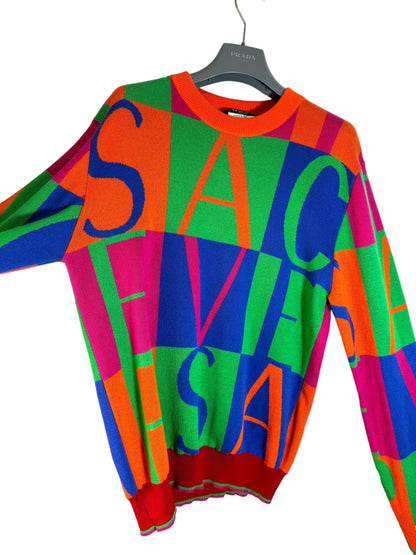 Versace maglione multicolore