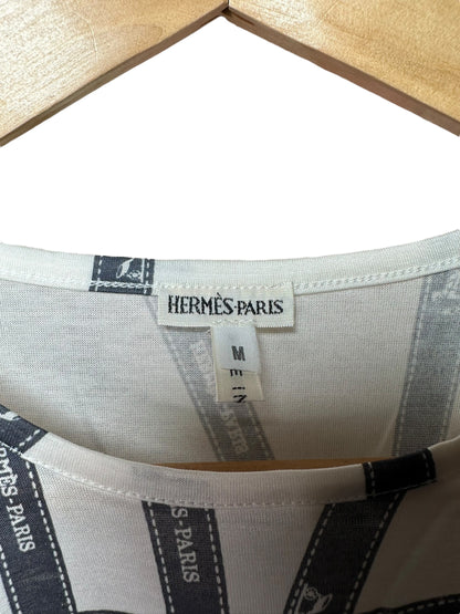 Hermès t-shirt vintage a maniche lunghe (M)