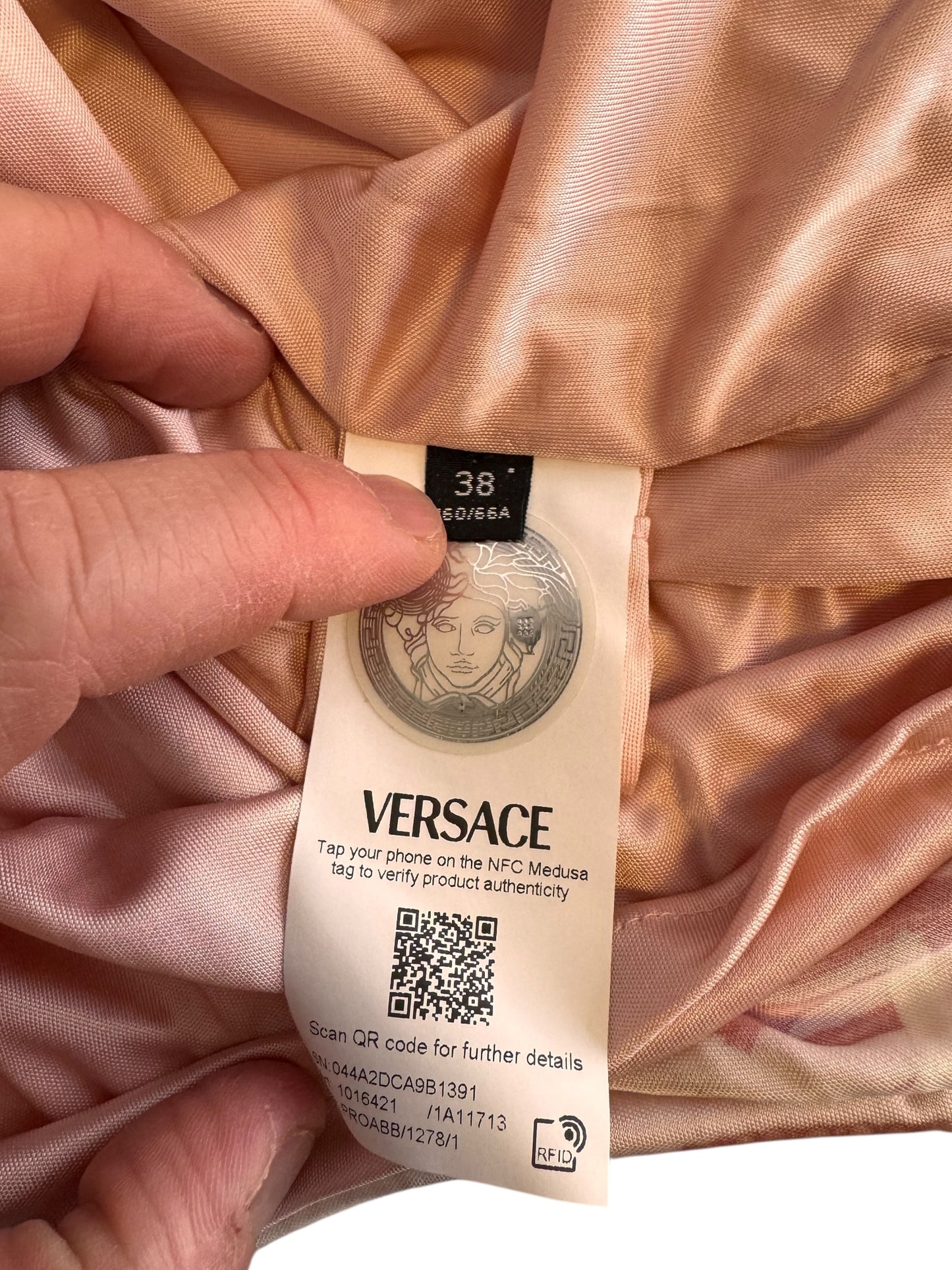 Gonna Versace stampa marina con Medusa gioiello – TG 38 IT