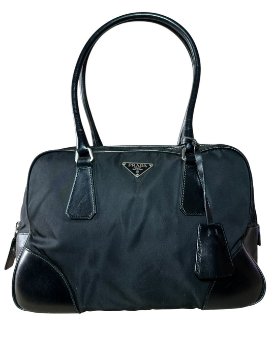 Prada borsa in nylon e pelle