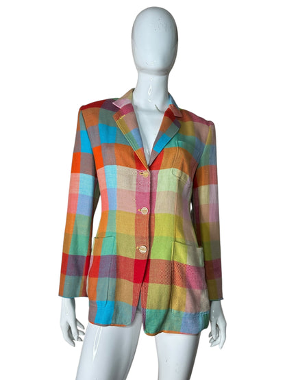 Etro blazer vintage a quadri