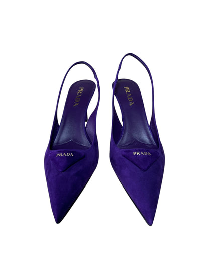 Prada slingback in pelle scamosciata (40)
