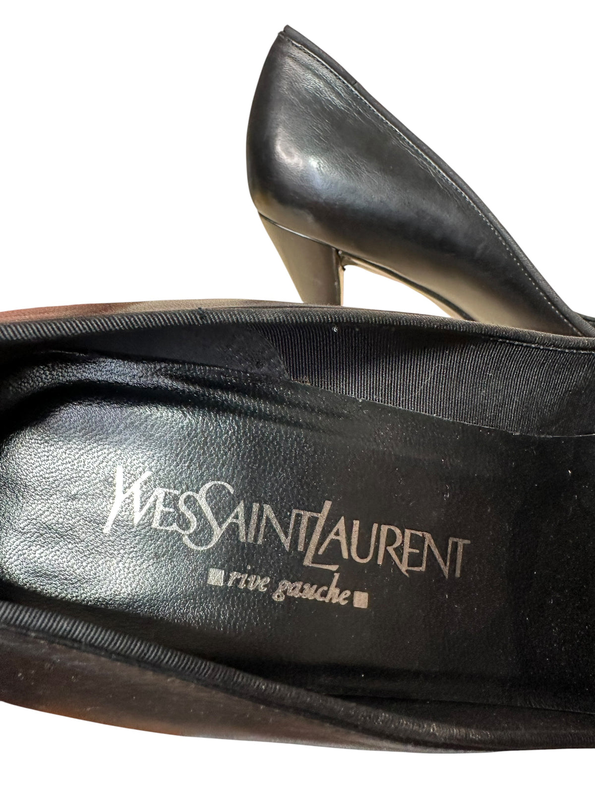 Yves Saint Laurent decolletè in pelle