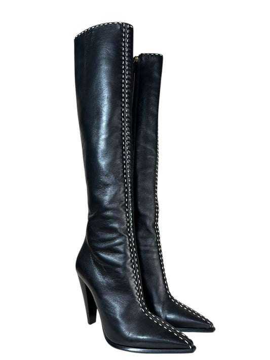 Tom Ford stivali in pelle nera (41)