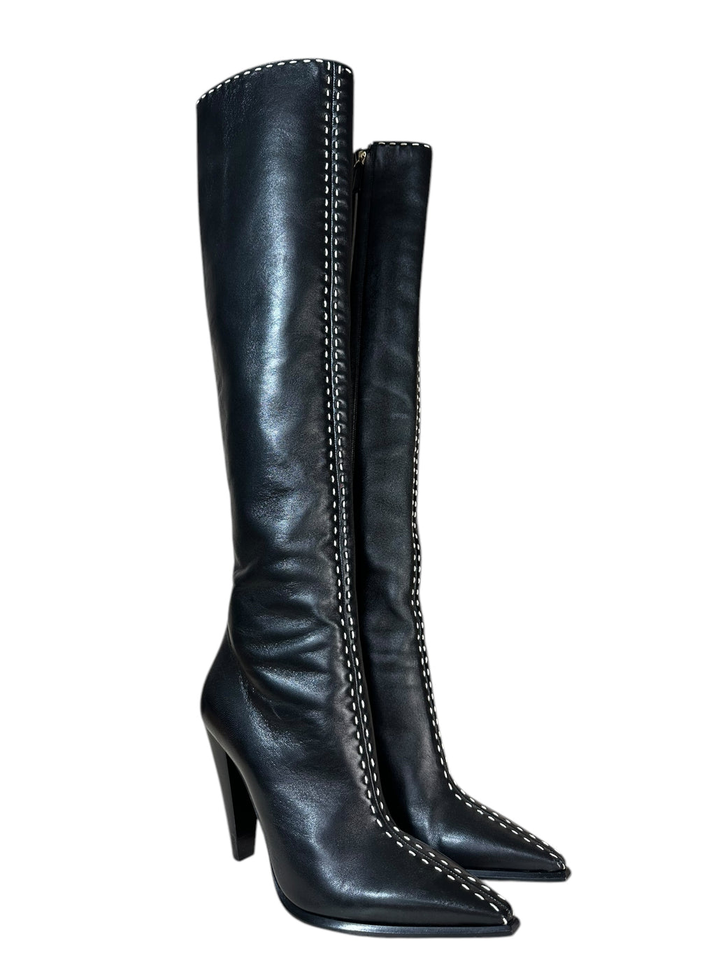 Tom Ford stivali in pelle nera