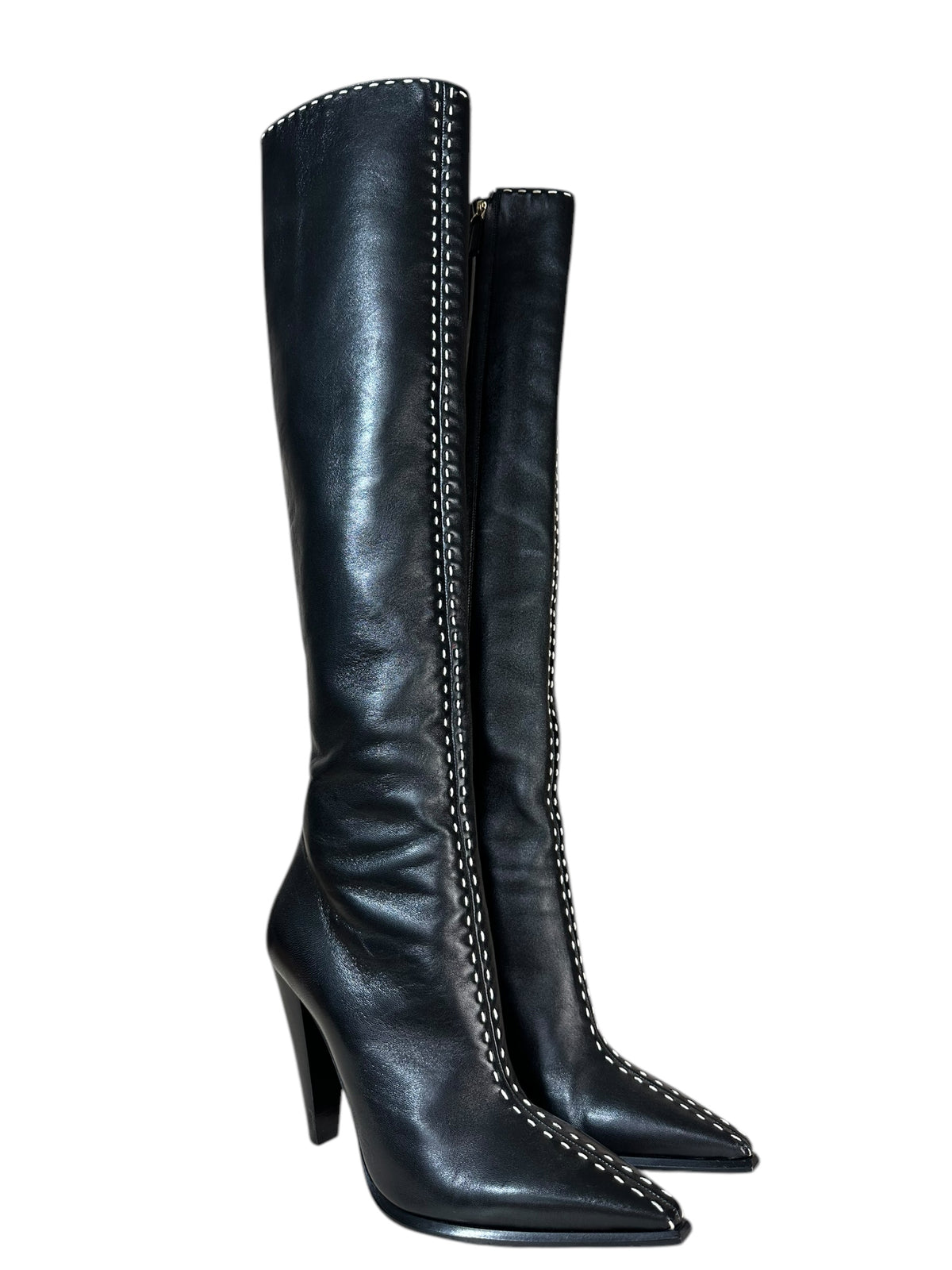 Tom Ford stivali in pelle nera
