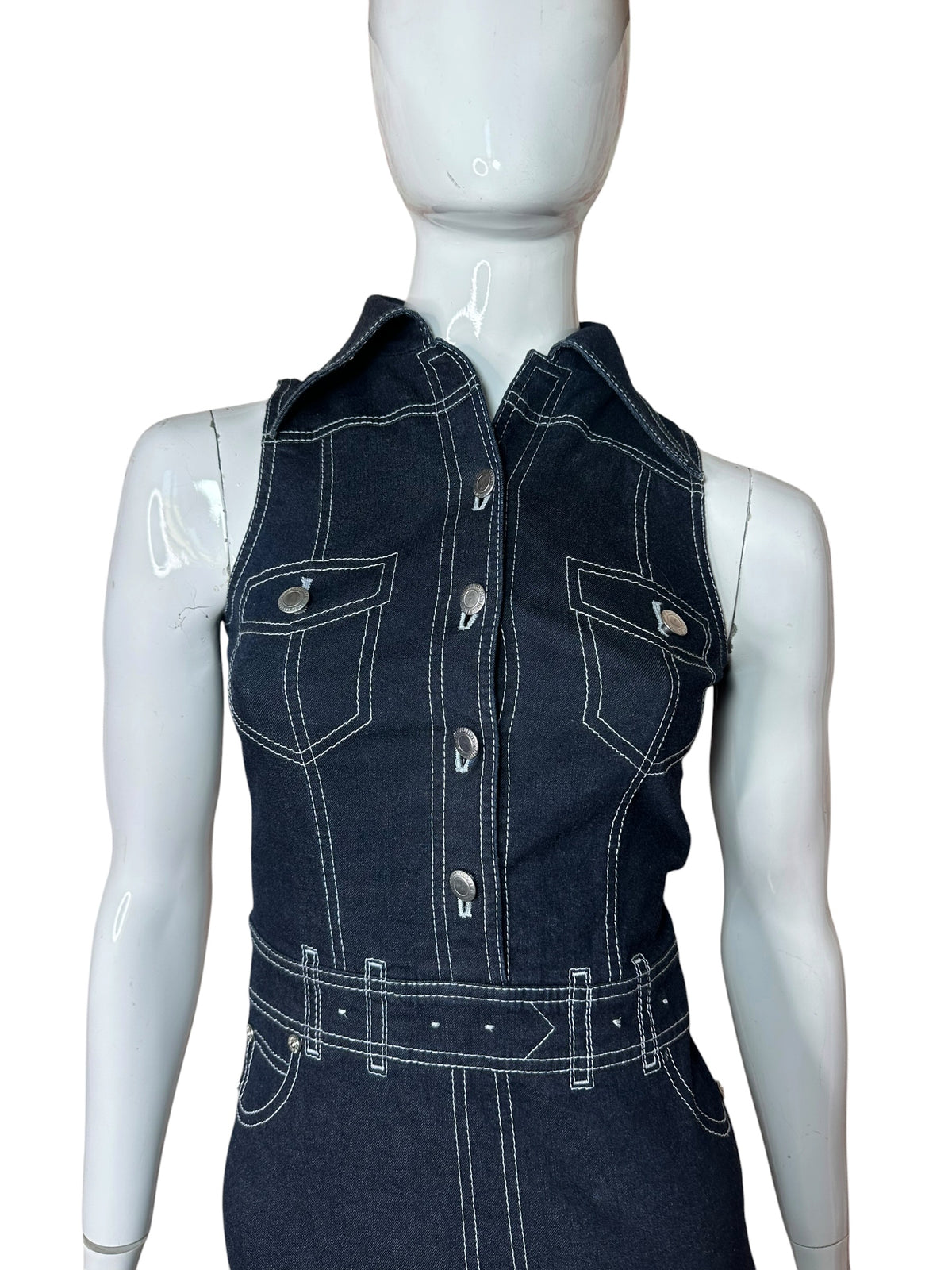 Philosophy Alberta Ferretti abito in denim (S)