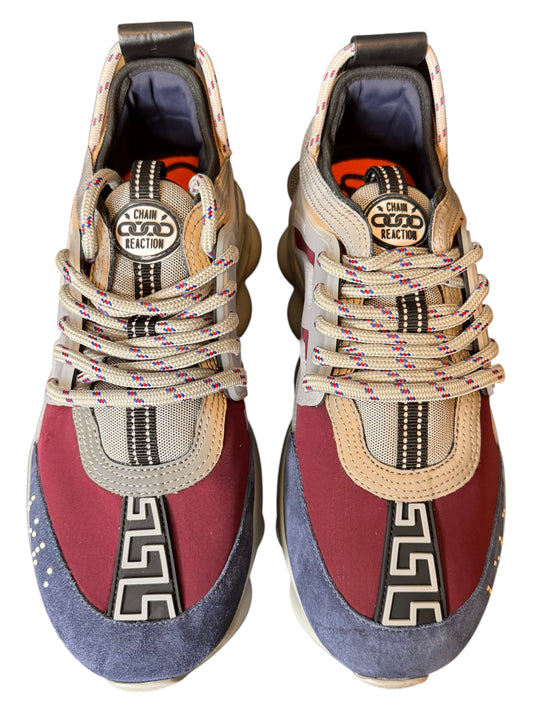 Sneakers Versace Chain Reaction multicolor taglia 40 made in Italy