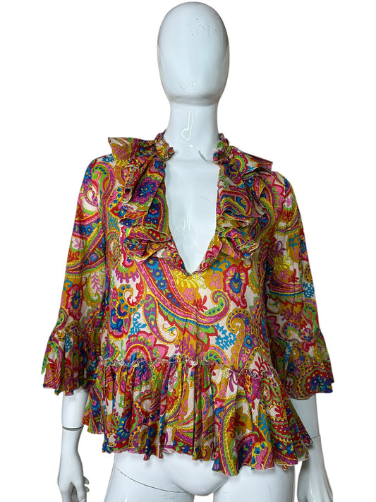 D&G top vintage stampato (S)