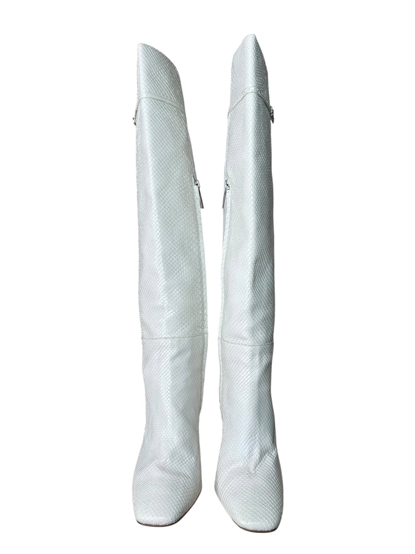 Blumarine stivali in pelle e pitone (40)