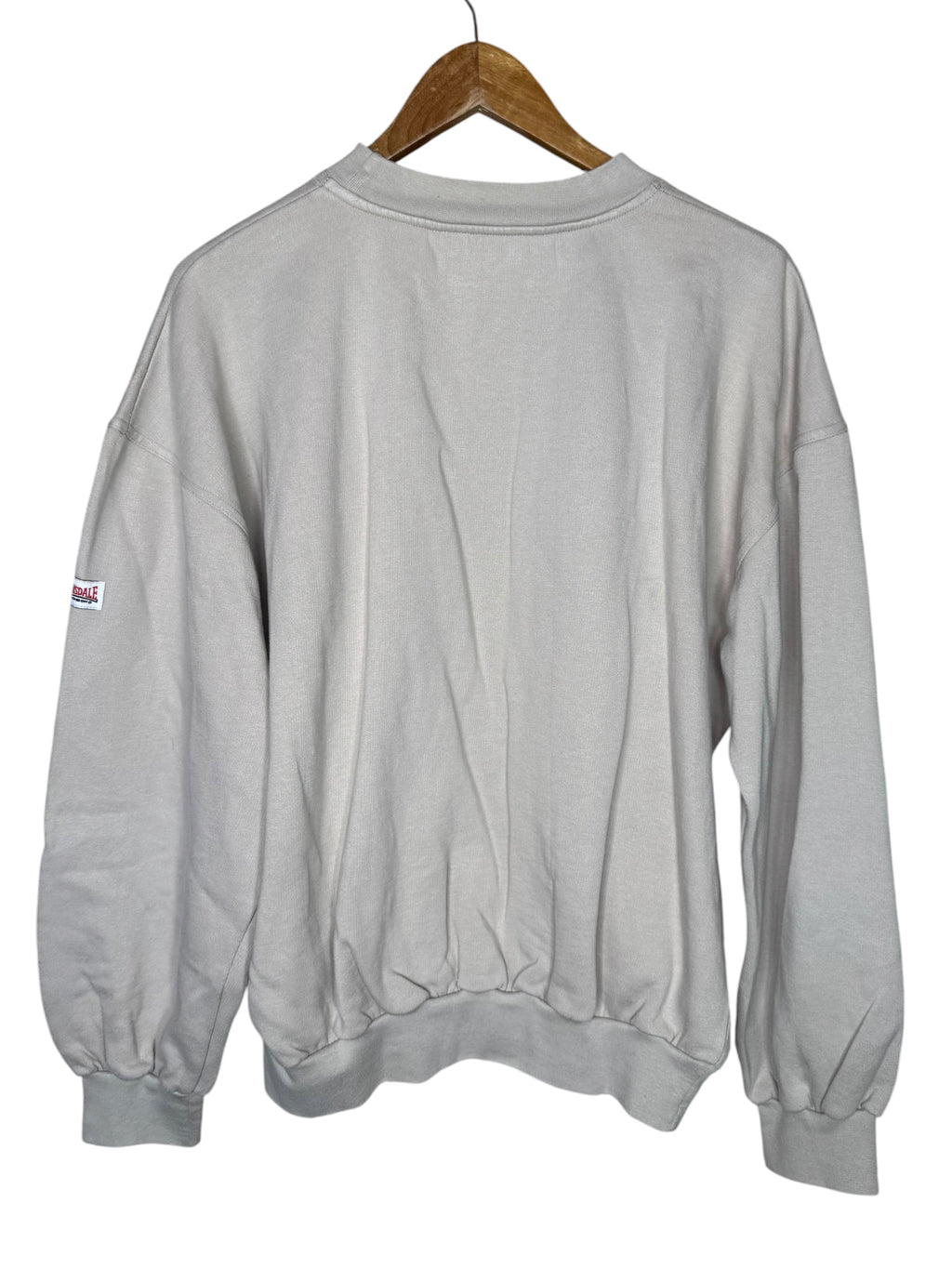 Felpa vintage Lonsdale London grigia logo frontale taglia M