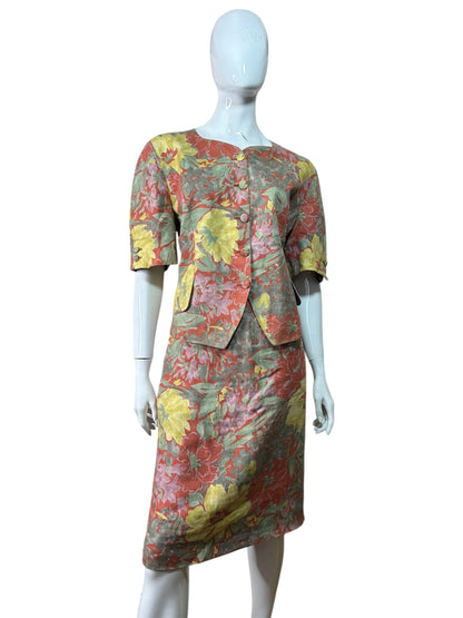 Burberry completo vintage in lino (L)