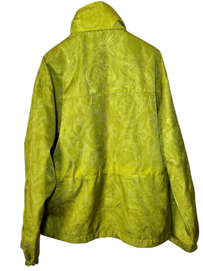 Giacca Versace Milano gialla con motivo Barocco tono su tono – Taglia 48